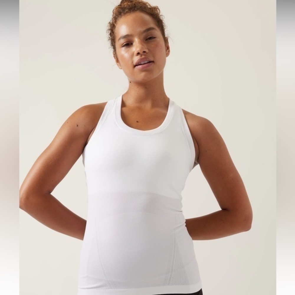 Athleta Momentum Seamless Tank White Size XS